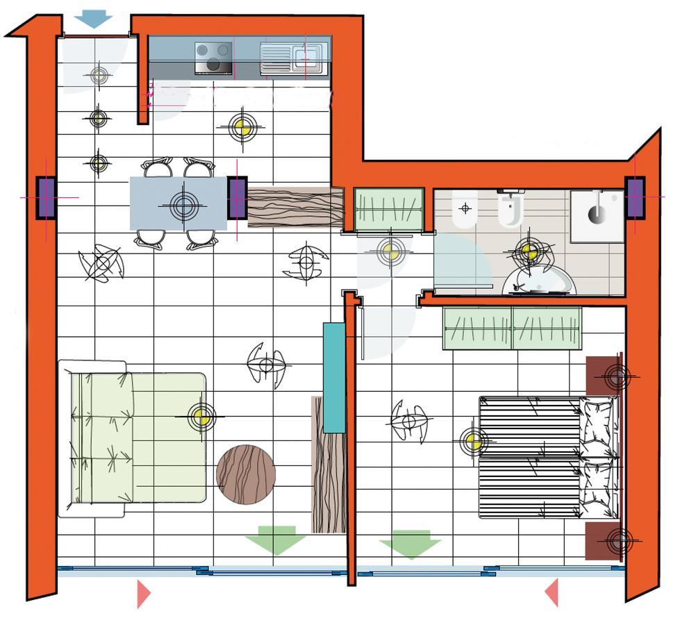 Apartment mit 1 Schlafzimmer