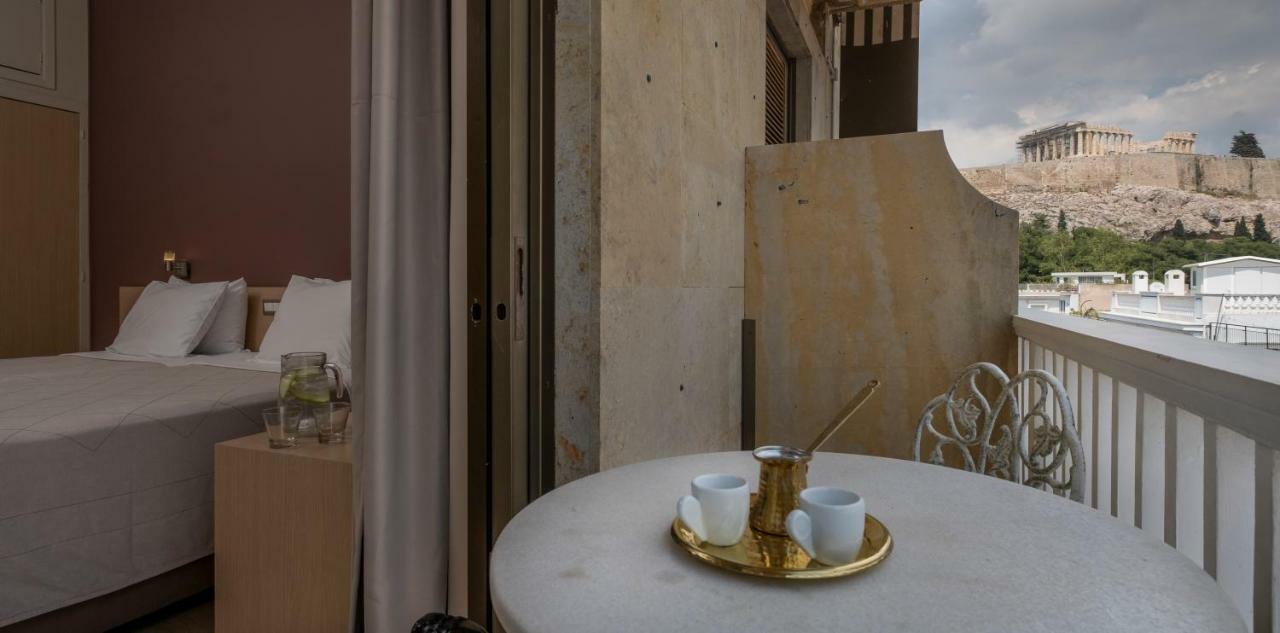 Zweibettzimmer mit Blick auf die Akropolis